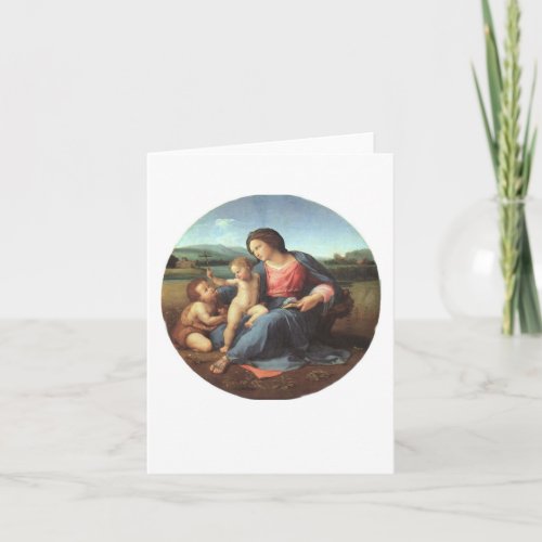 The Alba Madonna _ Raphael 1508 Holiday Card