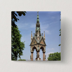 The Albert Memorial from the Albert Hall Pinback Button