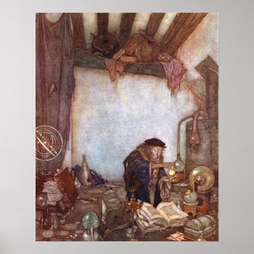 The Alchemist by Edmund Dulac Poster