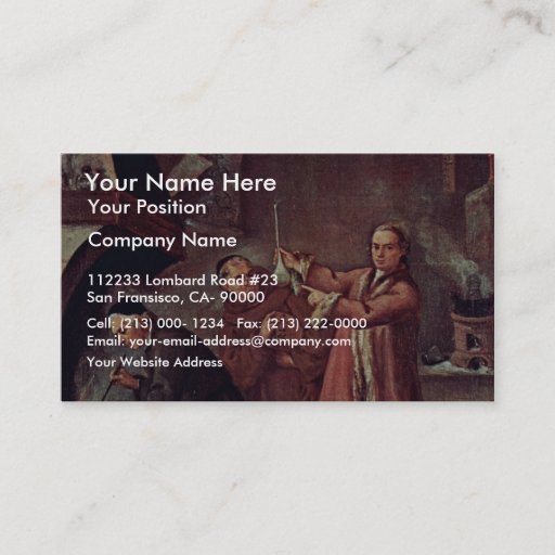 Customizable The Alchemist By Longhi Pietro (Best Quality) Business Card Template