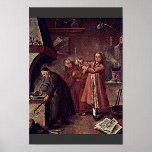 The Alchemist By Longhi Pietro (Best Quality) Poster