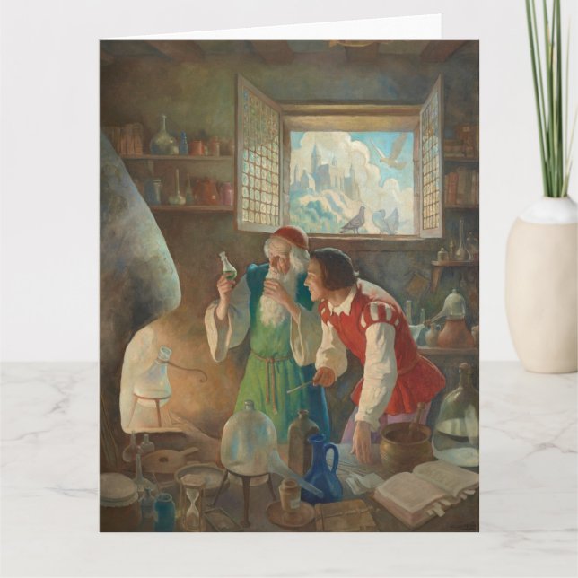 The Alchemist, c. 1937 by N.C. Wyeth Card (Front)