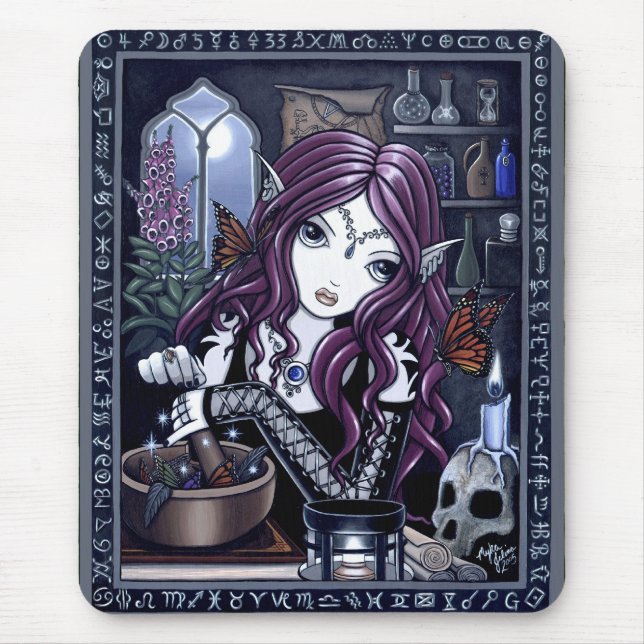 "The Alchemist" Gothic Magic Fairy Mouspad Mouse Pad (Front)