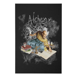 The Alchemist Science and Magic Faux Canvas Print