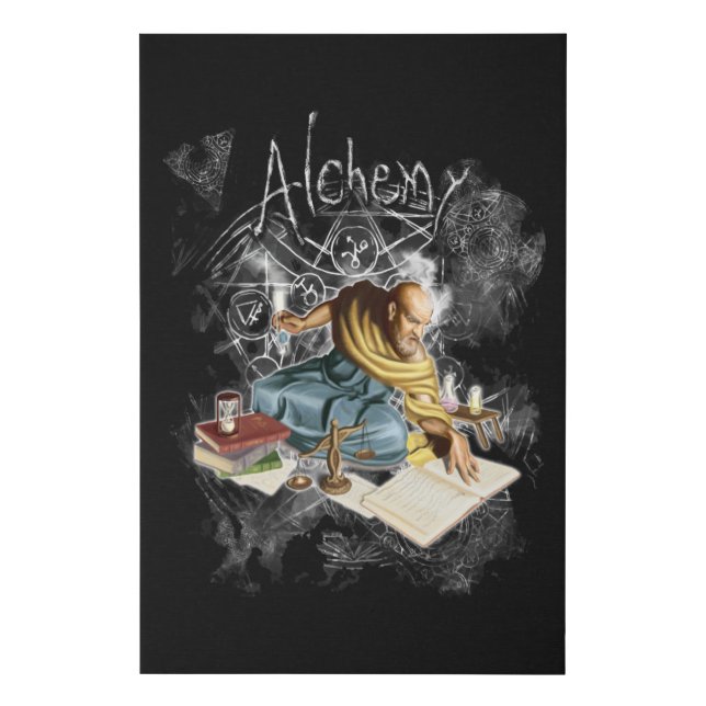 The Alchemist | Science and Magic Faux Canvas Print (Front)