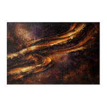 The Alchemist's Hearth: Deep Earth & Ochre Impasto