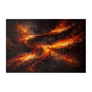 The Alchemist's Ignis: Primordial Fire Element 12K Acrylic Print