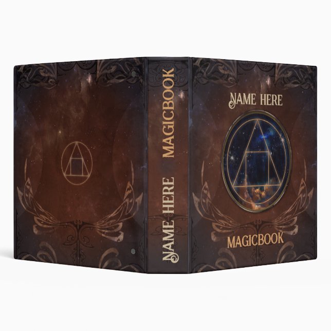 The Alchemist's philosopher's stone magicbook 3 Ring Binder (Background)