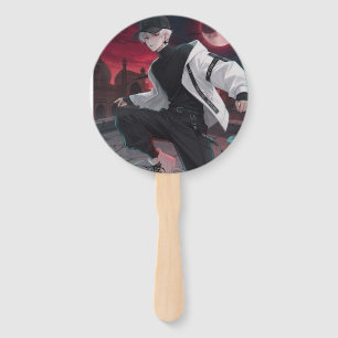 The Alchemist's Whirlwind Action Anime Stickers - Hand Fan