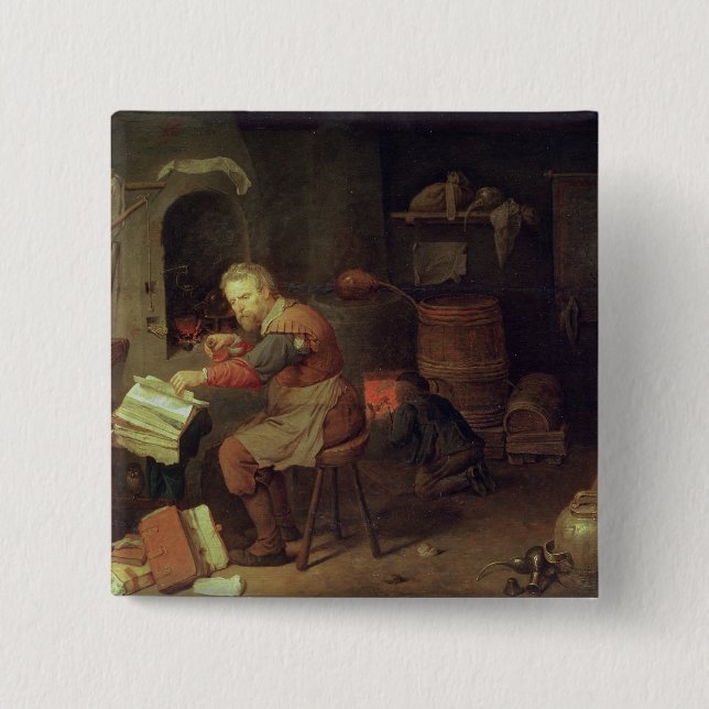 The Alchemist's Workshop Button (Front)