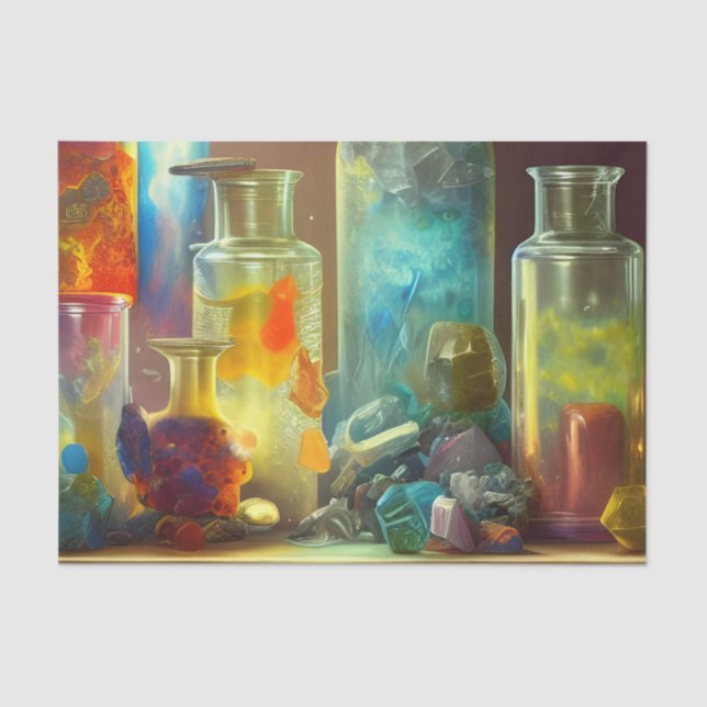 The Alchemist's Worktable Fantasy   Tissue Paper (Front)