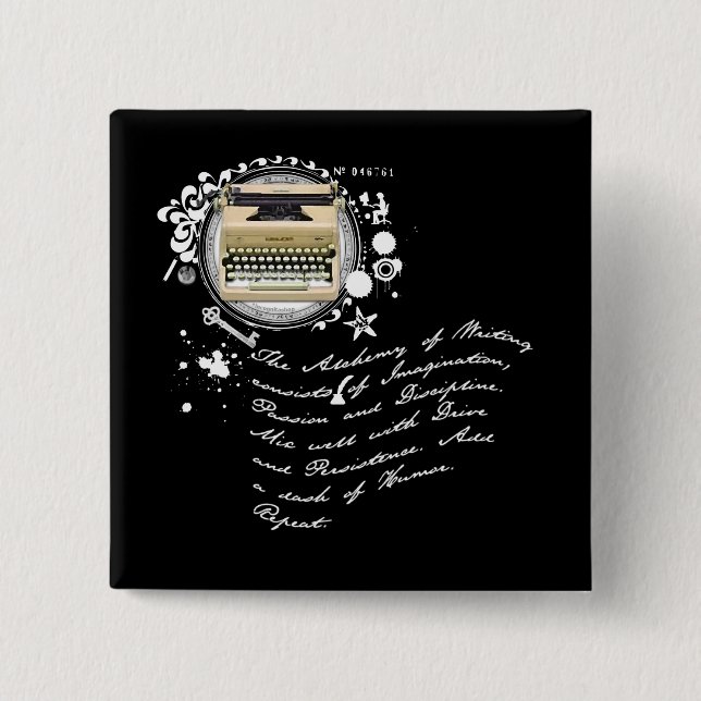 The Alchemy of Writing Button (Front)