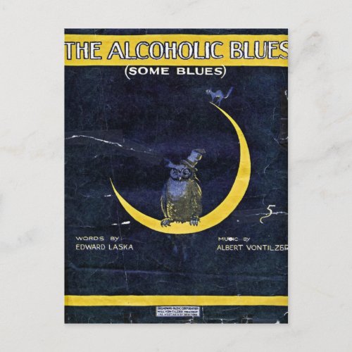 The Alcoholic Blues Postcard