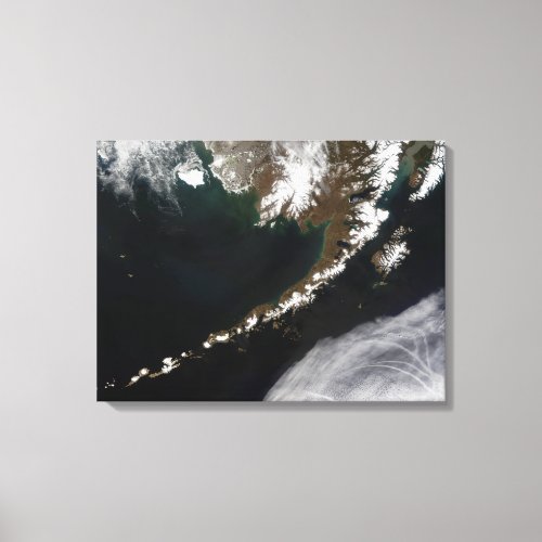 The Aleutian Islands and the Alaskan peninsula Canvas Print