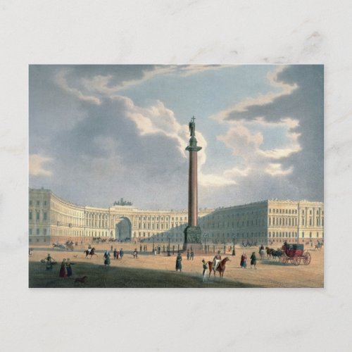 The Alexander Column and the Army Headquarters Postcard