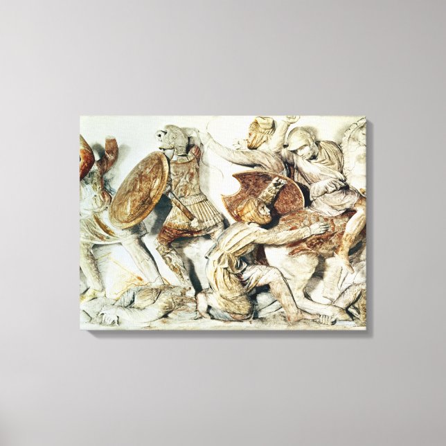 The Alexander Sarcophagus Canvas Print (Front)