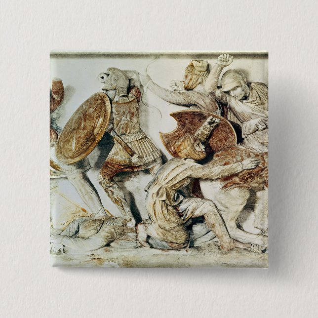 The Alexander Sarcophagus Pinback Button (Front)