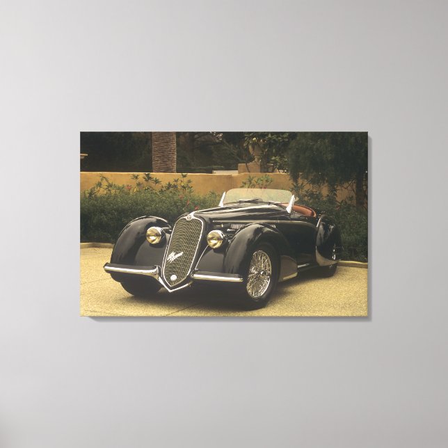 The Alfa Romeo 8C 2900B is a very rare and very Canvas Print (Front)