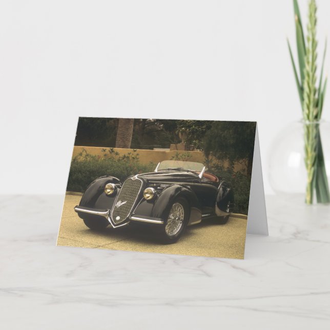 The Alfa Romeo 8C 2900B is a very rare and very Card (Front)
