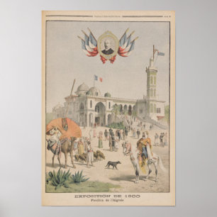 The Algerian Pavilion at the Universal Exhibition Poster