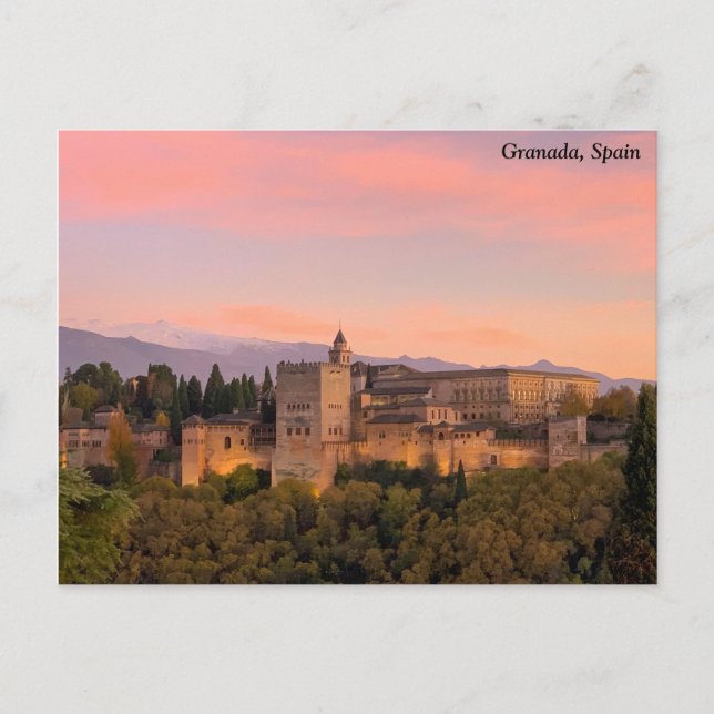 The Alhambra, Granada Spain Postcard (Front)