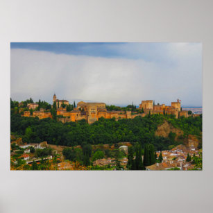 The Alhambra in Granada, Spain Poster