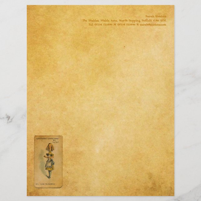 The Alice Collection: Alice Telescoping Letterhead (Front)