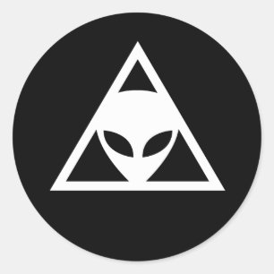 The Alien Conspiracy Classic Round Sticker