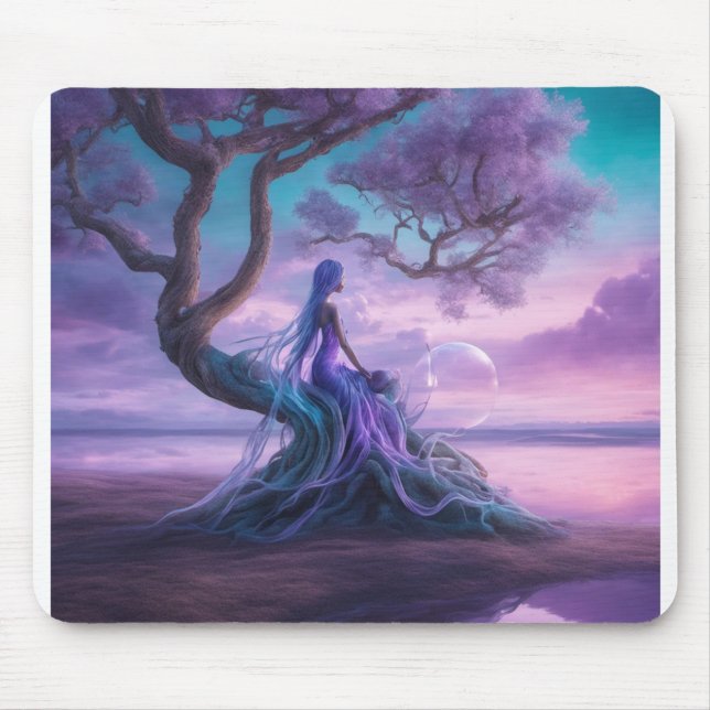 The Alien Who Fell to Earth (Under a Tree) Mouse Pad (Front)