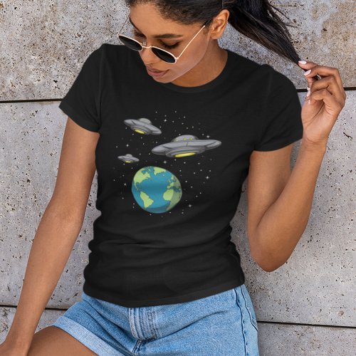 The Aliens Are Coming UFO Invasion T_Shirt