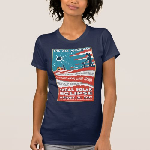 The All American Total Solar Eclipse Tshirt