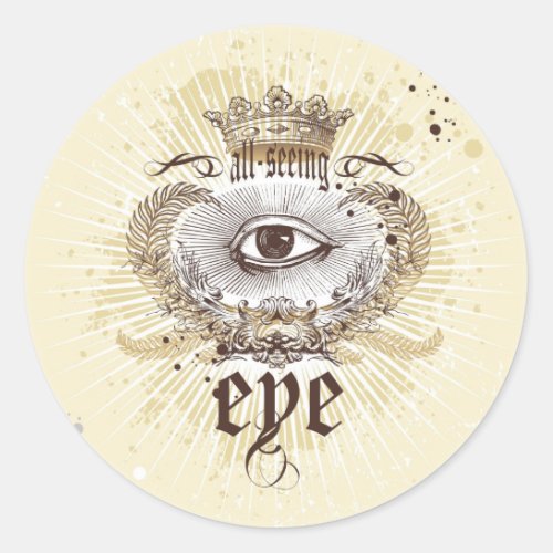 The All Seeing Eye Classic Round Sticker