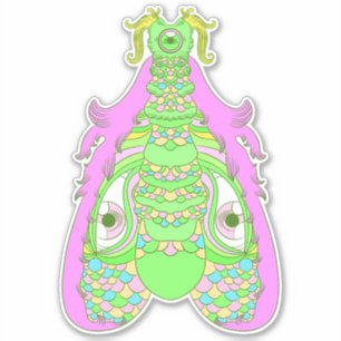 The All Seeing Moth Sticker