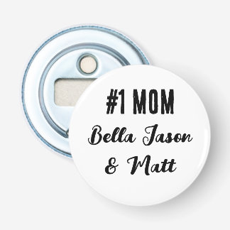 The All-Star Mom Personalized Team Spirit Design Bottle Opener