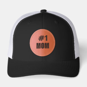 The All-Star Mom Personalized Team Spirit Design Leather Patch Hat