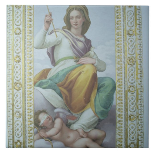 The Allegory of Chastity (fresco) Ceramic Tile (Front)