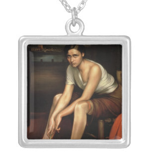 The Alluring Young Girl Silver Plated Necklace