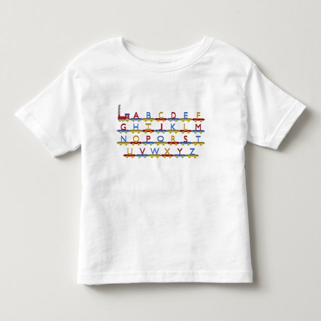 The Alphabet Train Toddler T-shirt (Front)
