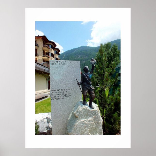 The Alpine Club statue Poster (Front)