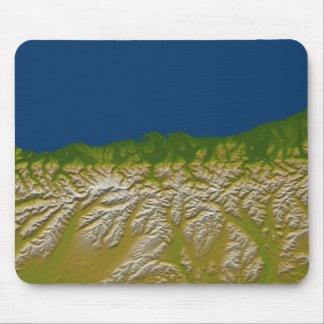 The Alpine fault along the west coast Mouse Pad