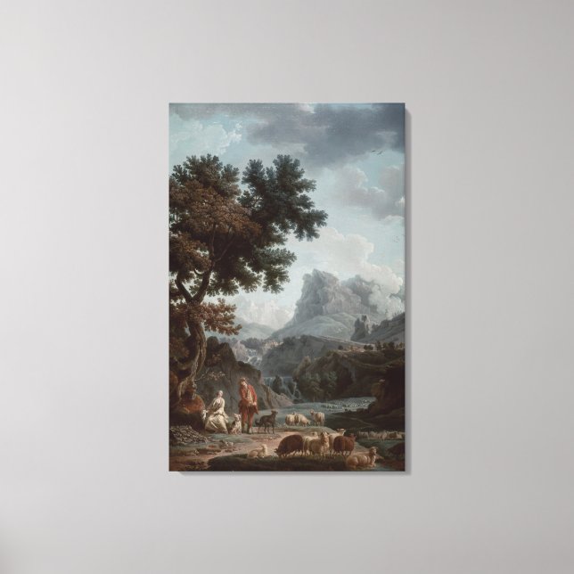 The Alpine Shepherdess Canvas Print (Front)