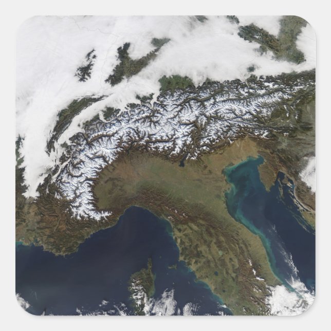 The Alps 4 Square Sticker (Front)