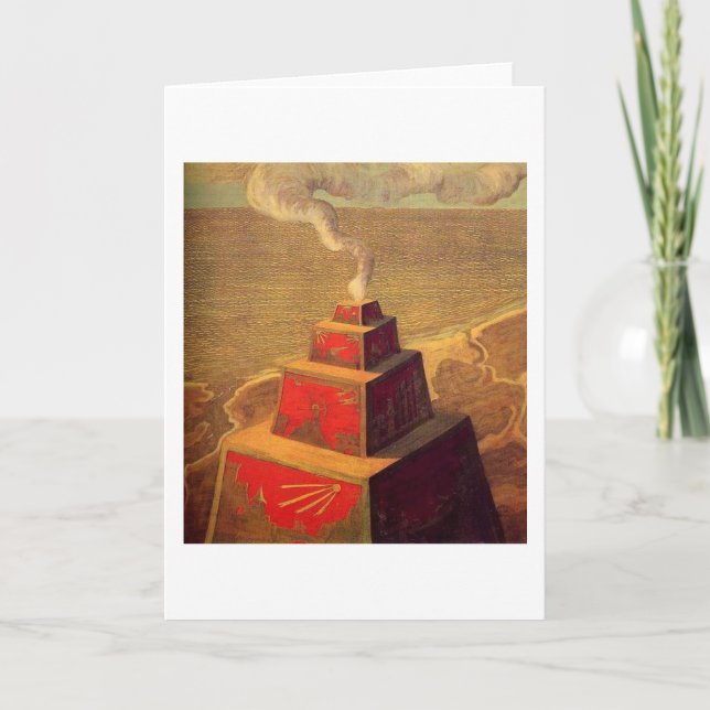 The Altar by M.K. Ciurlionis, 1909 Card (Front)