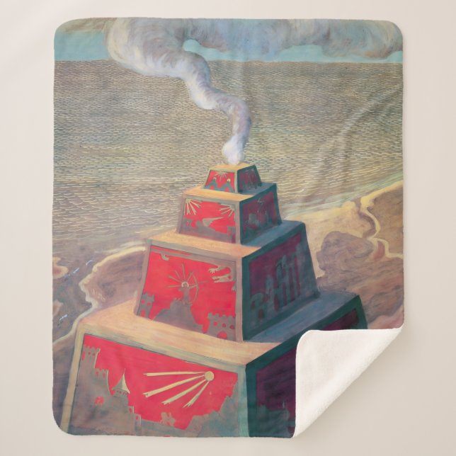 The Altar | Mikalojus Ciurlionis | Sherpa Blanket (Front)