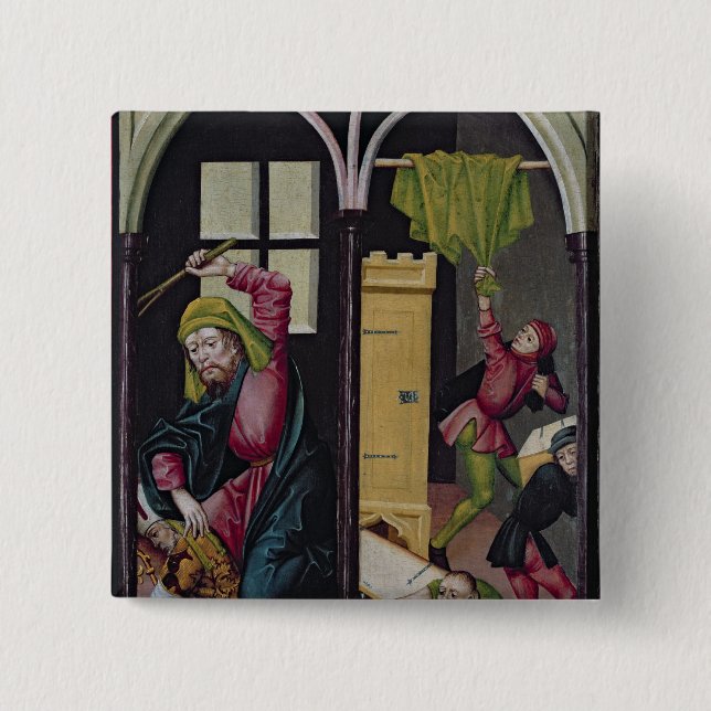 The Altarpiece of St. Nicholas Button (Front)