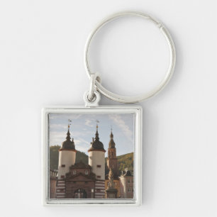 The Alte Brucke in Old Town, Heidelberg, Germany Keychain