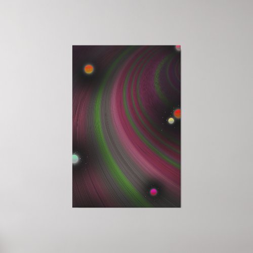 the alternative solar system canvas print