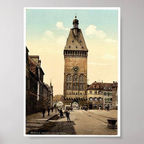 The Altportel Speyer the Rhine Germany rare Pho Poster