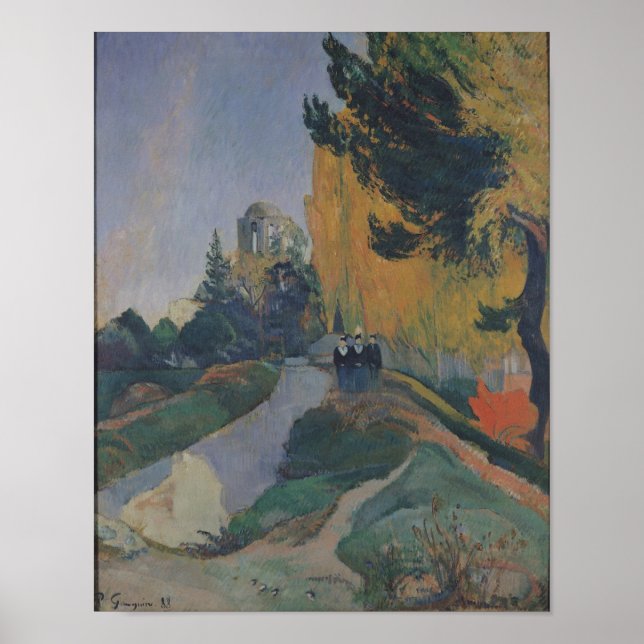 The Alyscamps, Arles, 1888 Poster (Front)