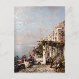 The Amalfi Coast by Franz Richard Unterberger Postcard